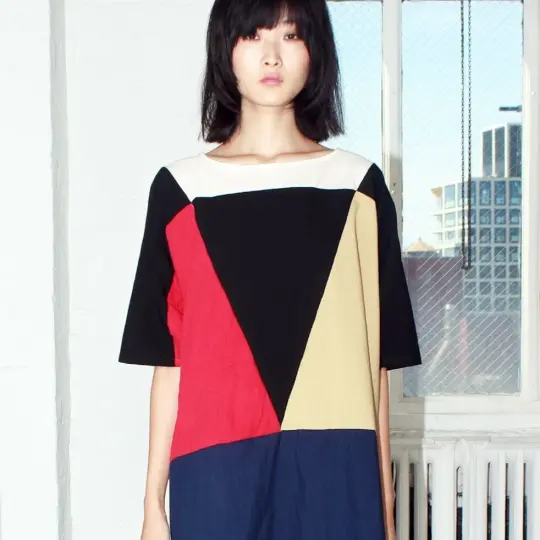 Triangle Dress in Multi