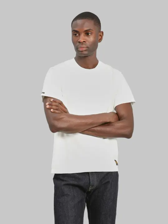Deluxeware DXTS-00 12.5oz Heavyweight Loopwheeled T-Shirt White