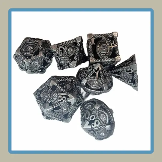 metal eye dice set