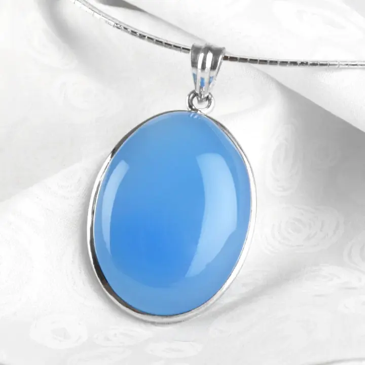 Chalcedony Gemstone Pendant