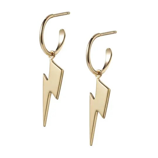 Bowie 'Flash' Hoop Earrings Gold/Silver