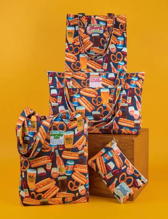 Hot Dogs & Beer & Wine & Pretzels Printed Bags