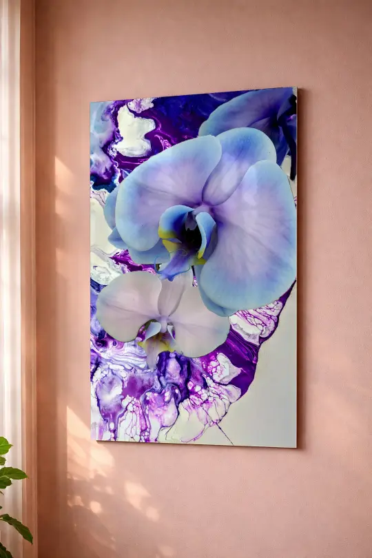 Purple Orchid Fantasy | Acrylic Glass Wall Art