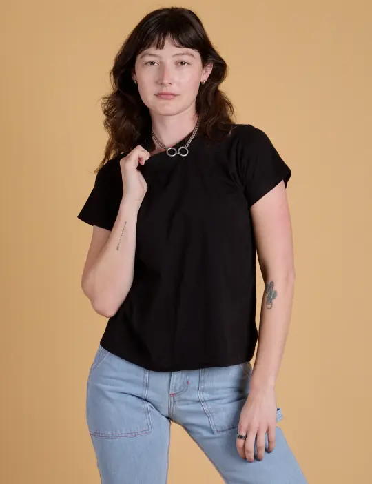 The Organic Vintage Tee - Basic Black