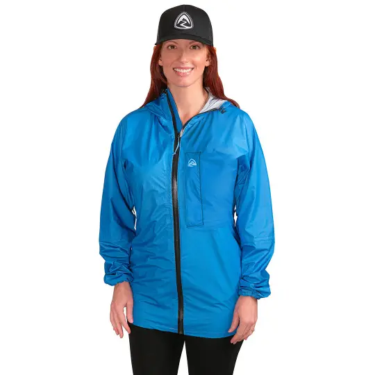 Bargain Women's Vertice Rain Jacket - Azure Blue - Extra Small