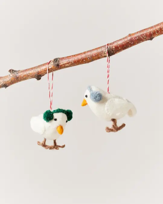 Felted Bird Ornament