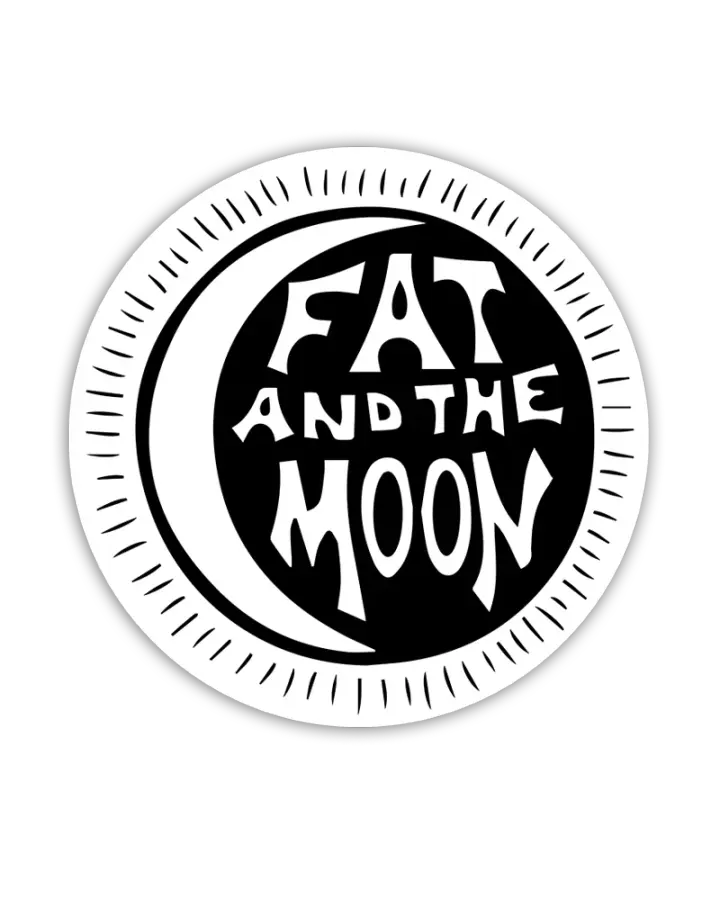 STICKER - Fat and the Moon Logo
