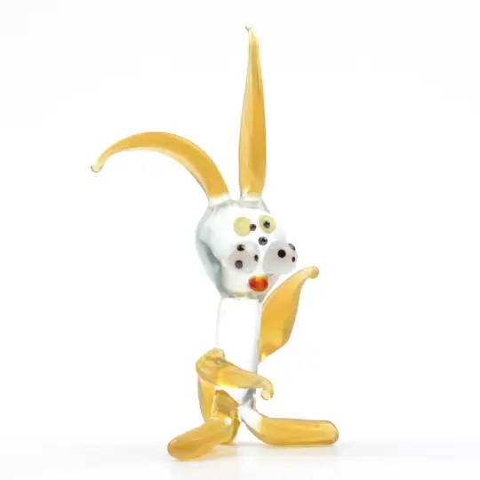 Bunny Miniature Glass Figurine