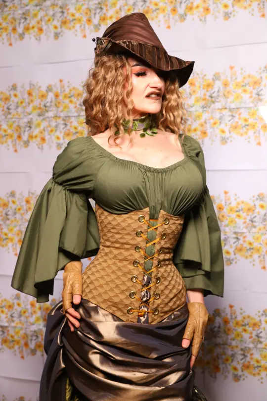 Wench Corset In Acorn - The Leave It To Beaver Collection