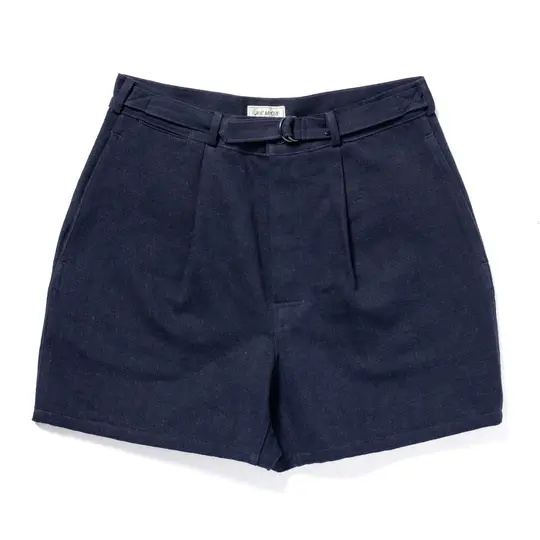 BELTED SHORTS / COTTON-HEMP