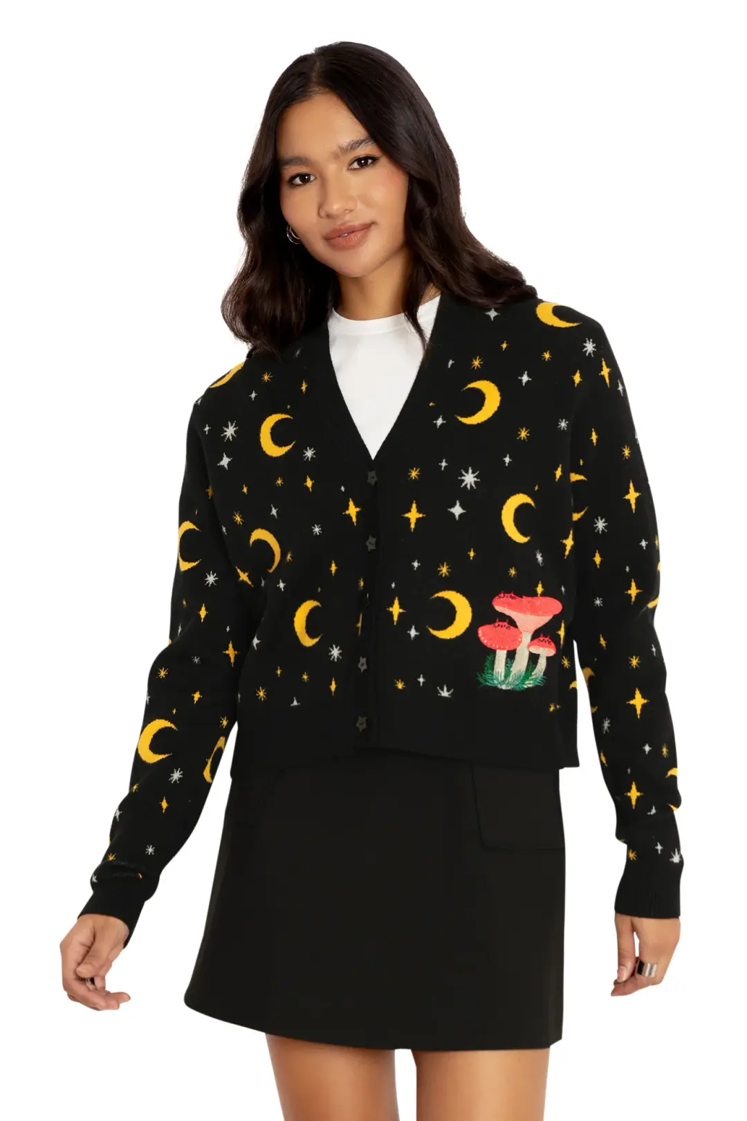 Mushroom Cats Cardigan