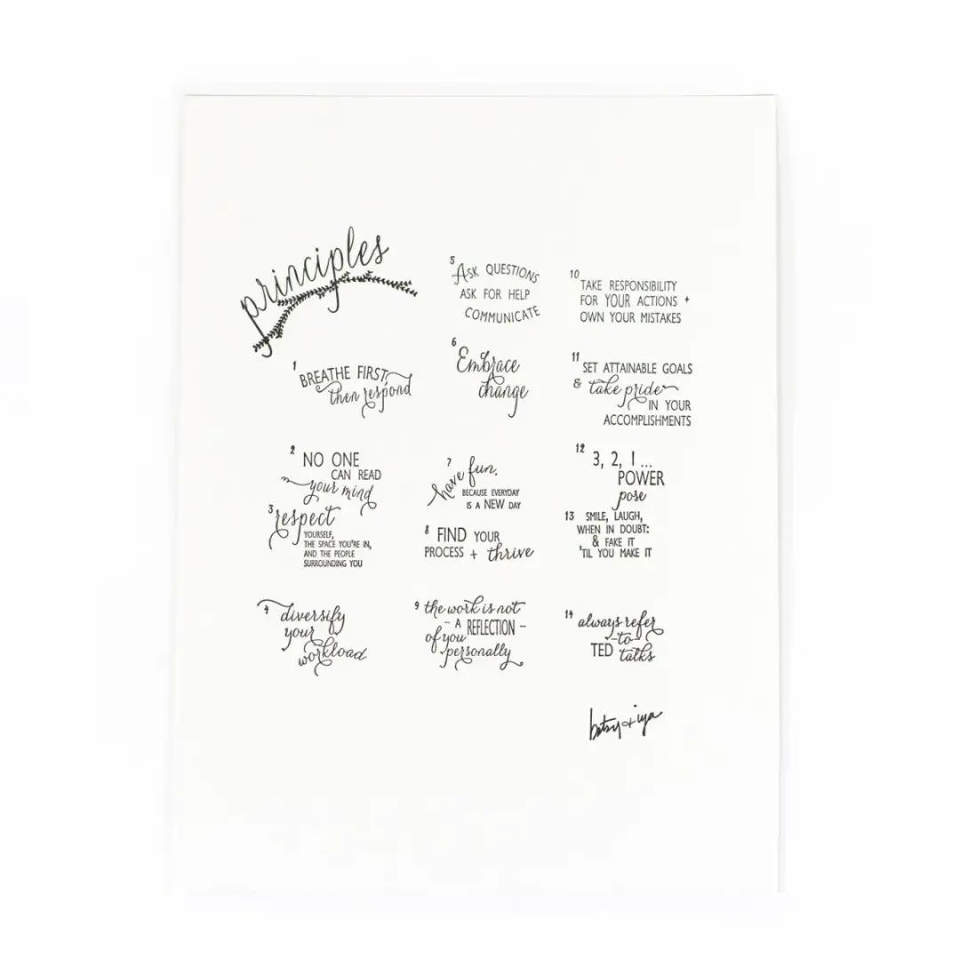 Principles Letterpress