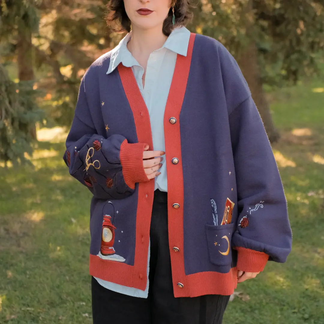Big Brother // Embroidered Cardigan
