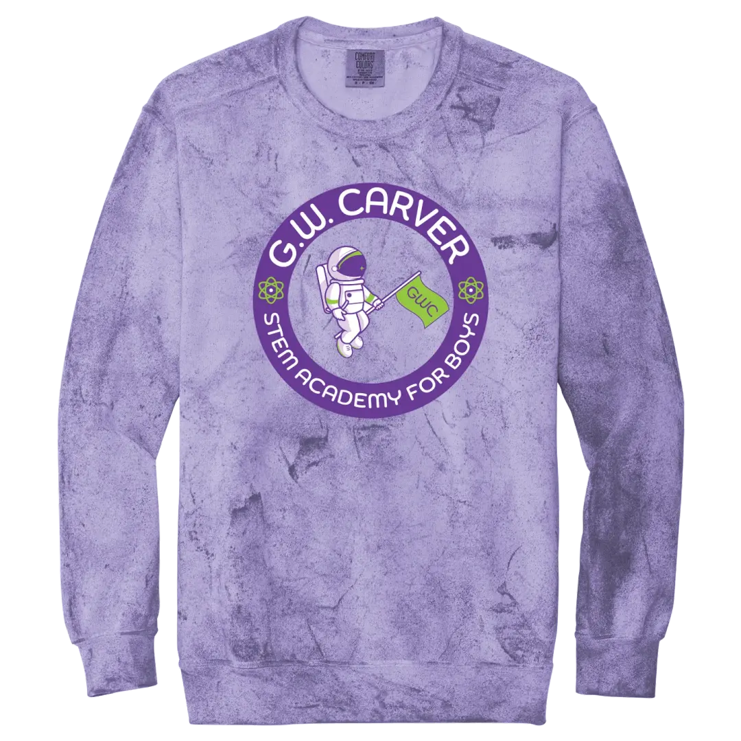 GWC STEM Academy Screen Printed 1545 Adult Comfort Colors Color Blast Crewneck Sweatshirt