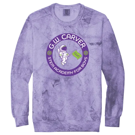 GWC STEM Academy Screen Printed 1545 Adult Comfort Colors Color Blast Crewneck Sweatshirt