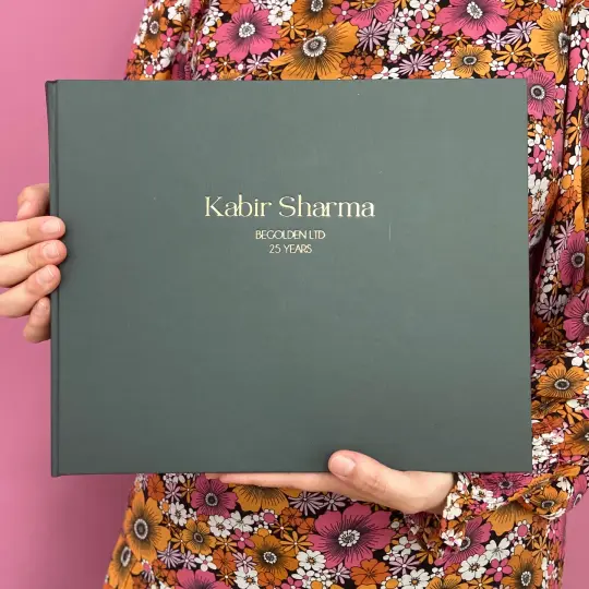 Handmade Bespoke Corporate Leavers Book