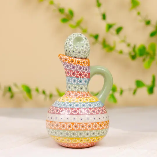 Capula Small Clay Oil Cruet