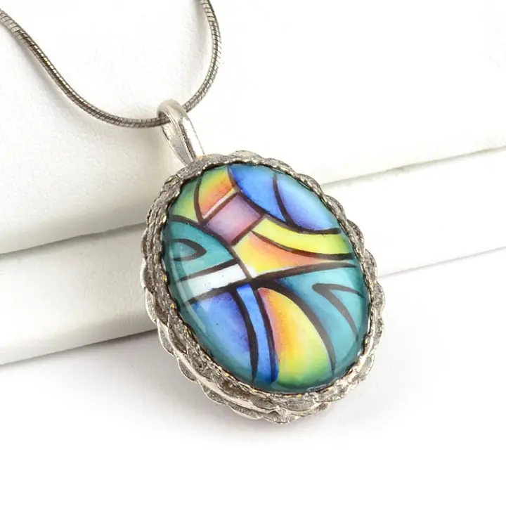 Abstract Art Finift Locket