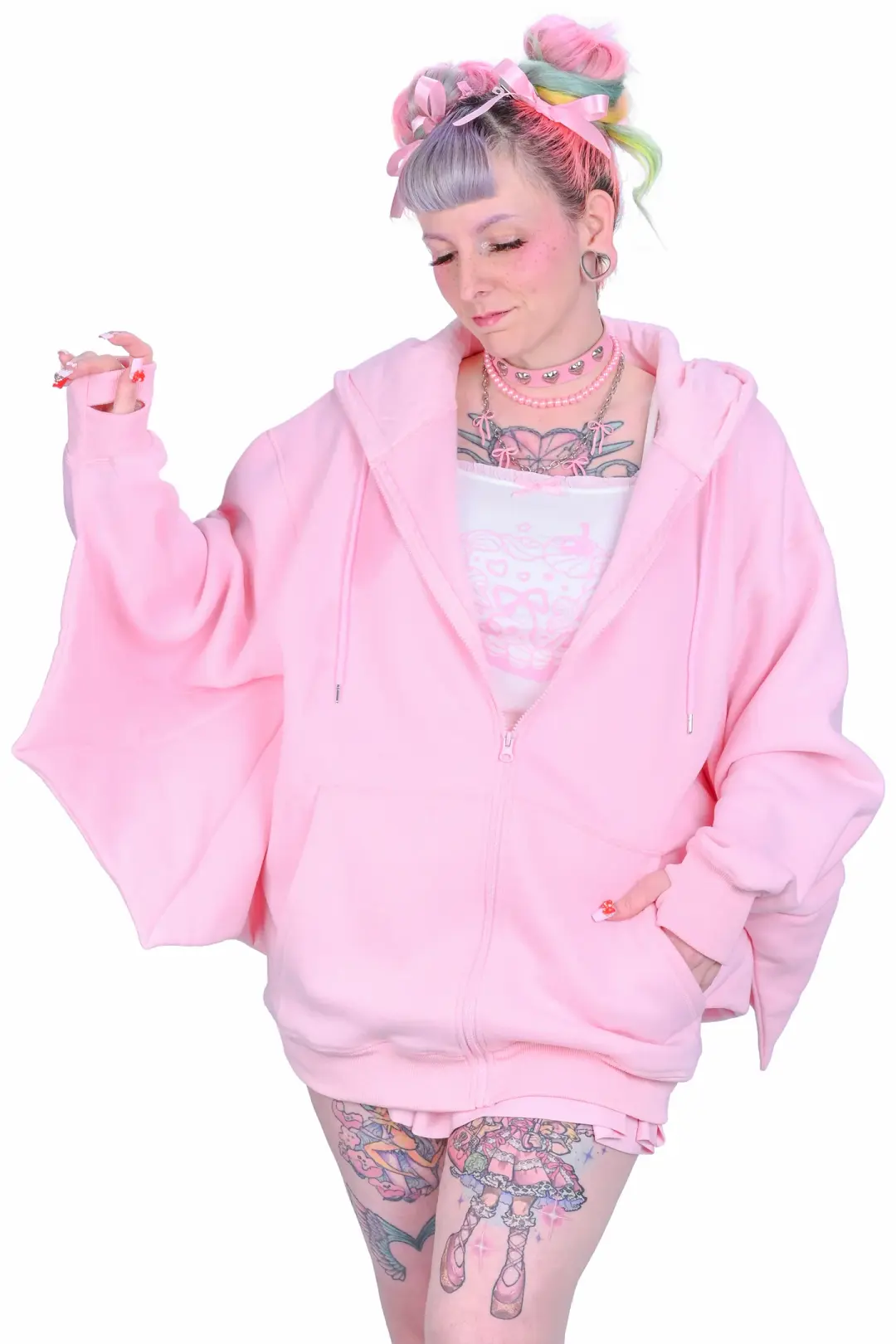 Batty Hoodie - Pink