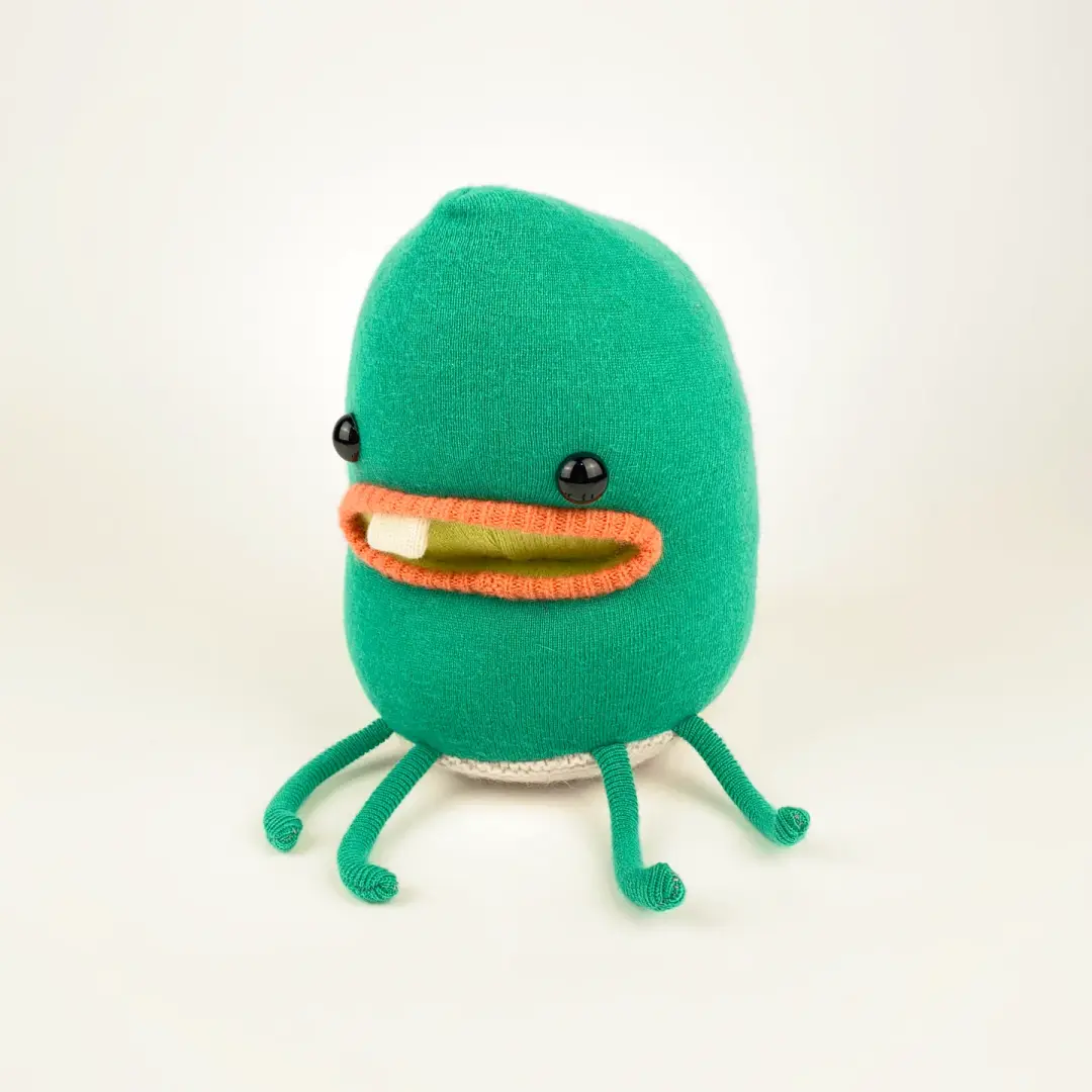 Harvey the handmade stuffed monster plush toy