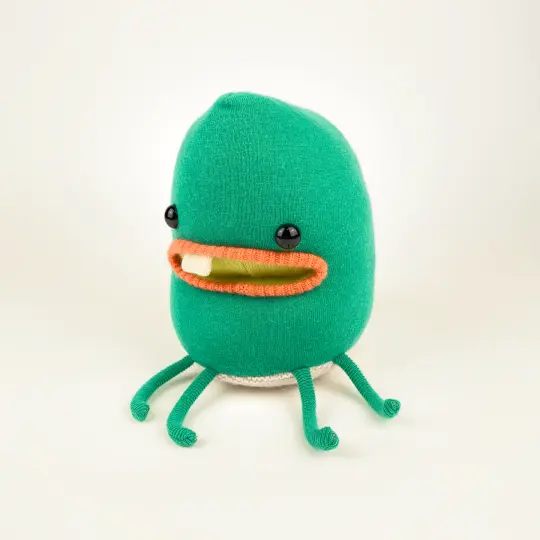 Harvey the handmade stuffed monster plush toy