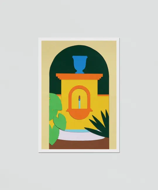 Carte postale "Jardin mentonnais"