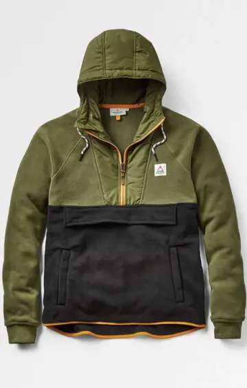 Woodland Hooded 1/2 Zip Polar Fleece