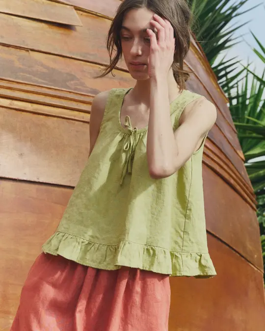 BERRY linen blouse