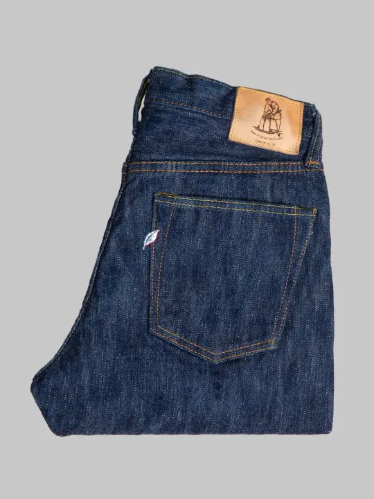 Pure Blue Japan KS-15oz-019 15oz "Kasuri" Relaxed Tapered Jeans