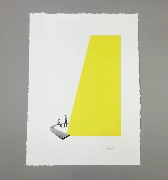 'aroundTHEbend' Original Collage