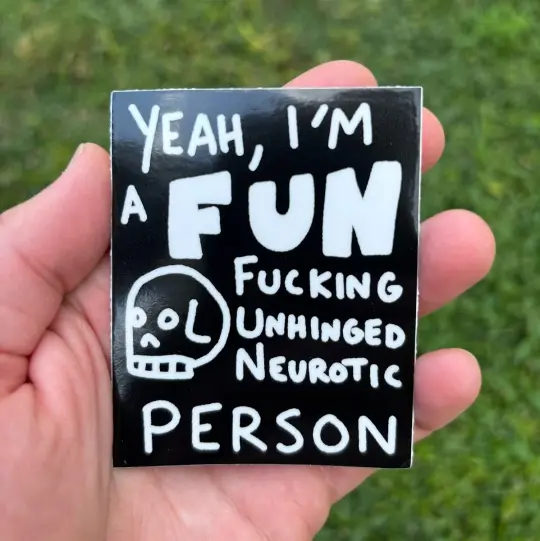 Fun person sticker