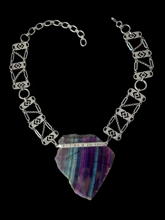 ANÁNKĒ | Fluorite Necklace