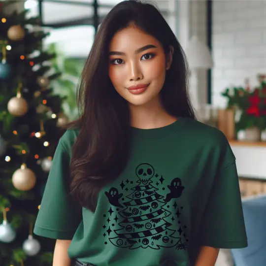 Creepmas Tree Spooky Holiday Unisex Tee