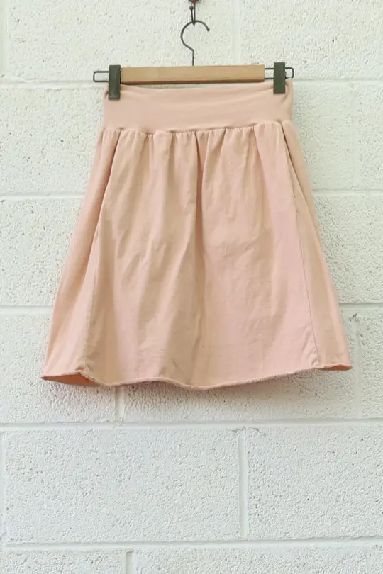 SAMPLE SALE - Taproot Short Skirt / S / Organic Cotton / Sandalwood / (205)
