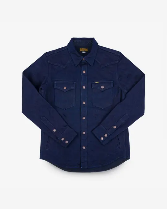 19oz Selvedge Denim CPO Shirt - Indigo/Black