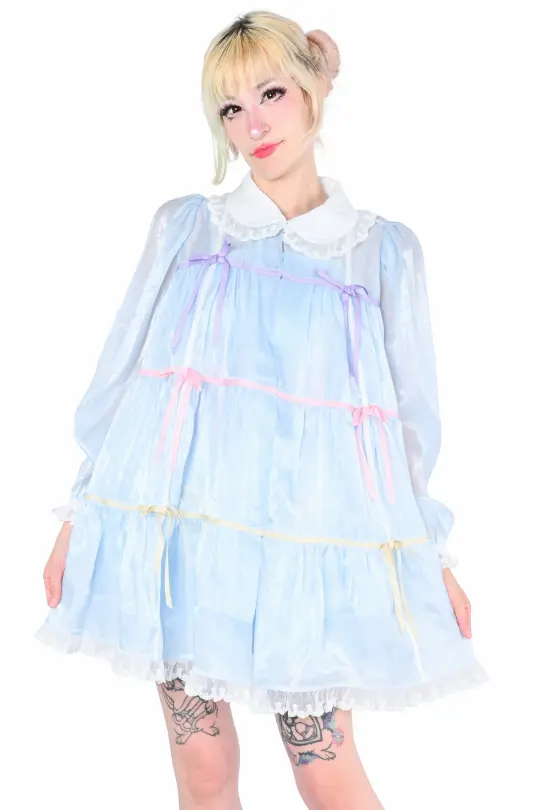 Aurora Peignoir - Blue