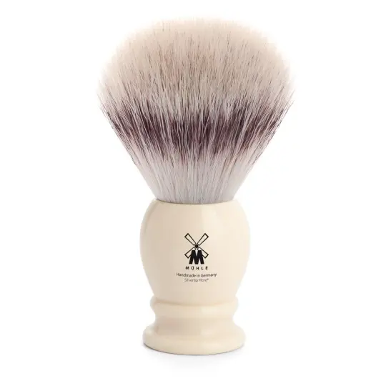 MÜHLE CLASSIC Shaving Brush, Silvertip Fibre®, Faux Ivory, X-Large