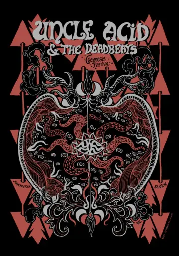 UNCLE ACID & THE DEADBEATS (Cosmosis 2016) screenprinted poster