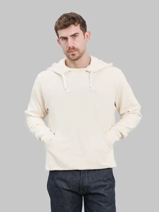 Samurai Jeans SWS-SC02 Japanese Cotton Hoodie Natural