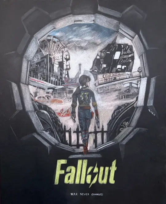 “War never changes.” FALLOUT SERIES Art Print