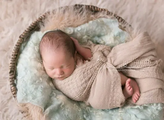 Nest of Curls Blanket - PALE MINT