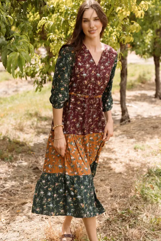 Harlowe Dress in Elysian Vine