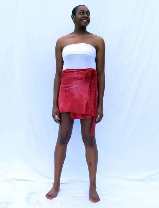 High Belt Wrap Simplicity Mini Skirt