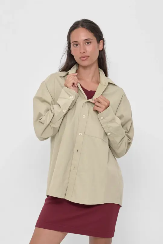 Peach Fuzz Button-Up Shirt