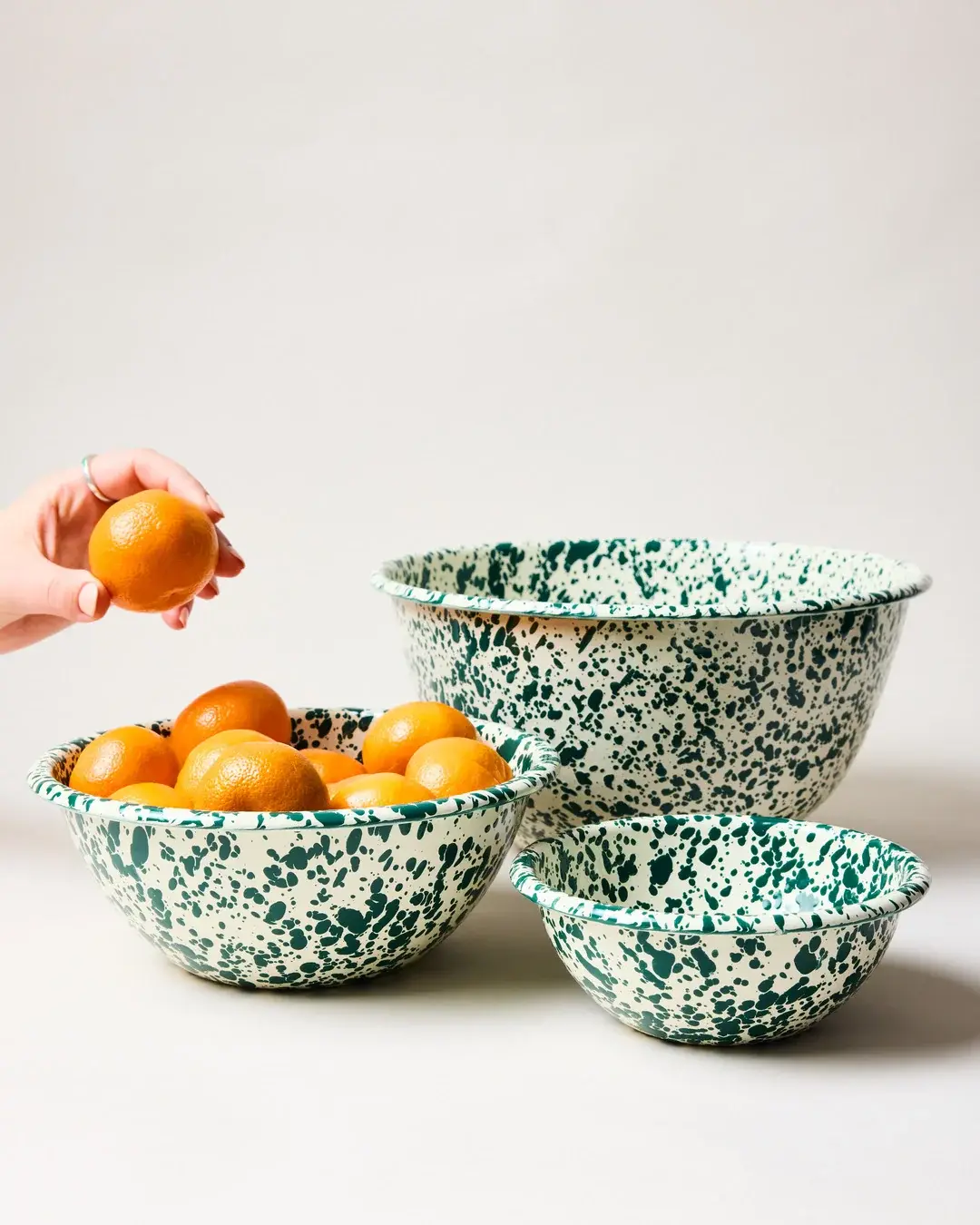 Spatter Enamelware Bowl
