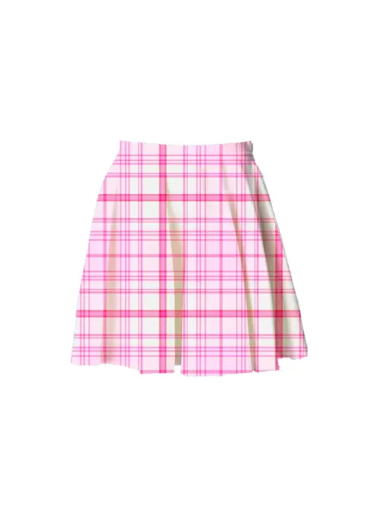 S sugar plaid skater skirt