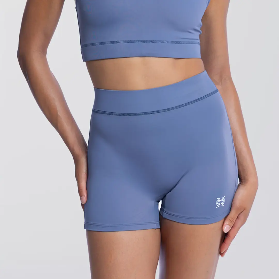 Star High Waisted Swim Steel blue