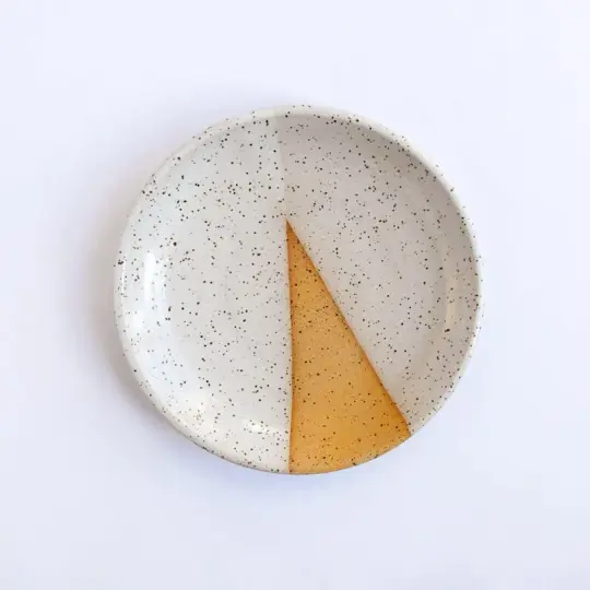 Catch All Plate White Speckled Mountain