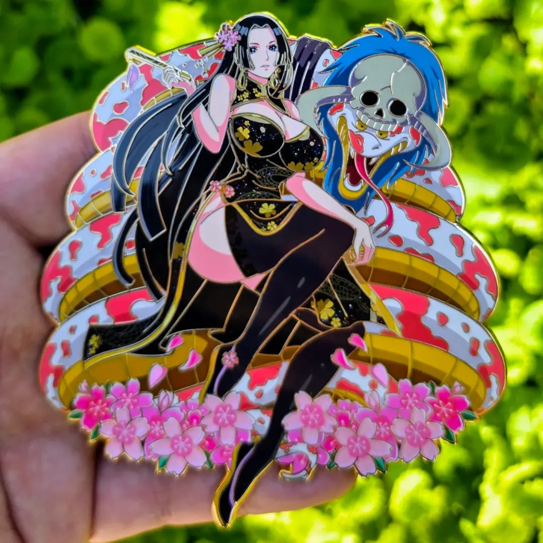 Serpent Empress Pin (Black Dress)