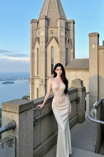 Champagne-colored halter-neck fitted bodycon long ball gown R7541